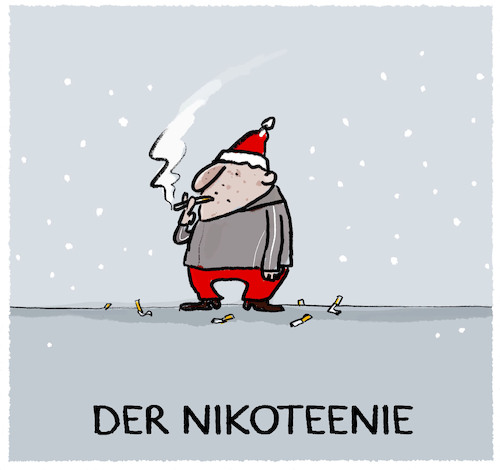 Cartoon: ...bald ist Nikolausabend da! (medium) by markus-grolik tagged nikolaus,nikotin,zigaretten,teenie,pubertät,rauchen,raucher,vaper,retro,kindheit,konsum,erwachseneweihnachten,nikolaus,nikotin,zigaretten,teenie,pubertät,rauchen,raucher,vaper,retro,kindheit,konsum,erwachseneweihnachten
