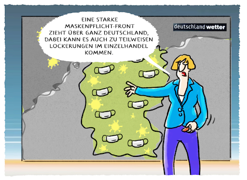 Cartoon: Deutschland Maskenpflicht (medium) by markus-grolik tagged deutschland,maskenpflicht,einzelhandelo,corona,ausgangssperre,virologen,covid,19,lockdown,shutdown,bundesländer,berlin,merkel,föderalismus,bayern,sachsen,deutschland,maskenpflicht,einzelhandelo,corona,ausgangssperre,virologen,covid,19,lockdown,shutdown,bundesländer,berlin,merkel,föderalismus,bayern,sachsen