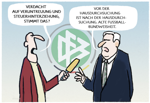 Cartoon: DFB-Weisheiten... (medium) by markus-grolik tagged dfb,fussball,steuerhinterziehung,hausdurchsuchung,verdacht,veruntreuung,deutschland,korruption,dfb,fussball,steuerhinterziehung,hausdurchsuchung,verdacht,veruntreuung,deutschland,korruption