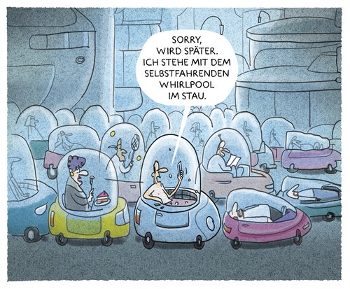 Cartoon: ...drive the change... (medium) by markus-grolik tagged betaversion,konzepte,whirlpool,fahrzeug,fahren,autoindustrie,google,nahverkehr,vision,zukunftsmodell,verkehr,pkw,mobil,vernetzt,selbstfahrend,selbstfahrend,vernetzt,mobil,pkw,verkehr,zukunftsmodell,vision,nahverkehr,google,autoindustrie,fahren,fahrzeug,whirlpool,konzepte,betaversion