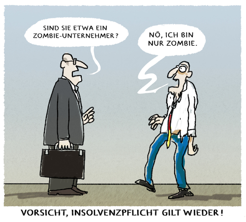 Cartoon: Faktencheck.. (medium) by markus-grolik tagged insolvenzpflicht,insolvenzrecht,unternehmen,zombie,zombieunternehmen,deutschland,pandemie,corona,insolvenzpflicht,insolvenzrecht,unternehmen,zombie,zombieunternehmen,deutschland,pandemie,corona