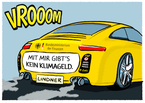 Cartoon: FDP-Bleifuß... (medium) by markus-grolik tagged lindner,fdp,finanzminister,ampel,koalitionsvertrag,spd,gruene,wahlversprechen,co2,steuer,ausgleich,klimageld,lindner,fdp,finanzminister,ampel,koalitionsvertrag,spd,gruene,wahlversprechen,co2,steuer,ausgleich,klimageld