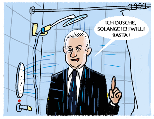 Cartoon: FDP-Duschkopf (medium) by markus-grolik tagged kubiki,fdp,duschen,sparen,ampel,verzicht,einschraenkungen,dusche,gruene,freiheitliberal,lindner,kubiki,fdp,duschen,sparen,ampel,verzicht,einschraenkungen,dusche,gruene,freiheitliberal,lindner
