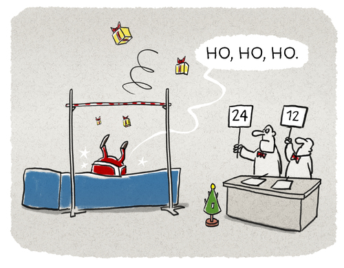 Cartoon: ...Feierabend.. (medium) by markus-grolik tagged nikolaus,feierabend,weihnachten,nikolaus,feierabend,weihnachten