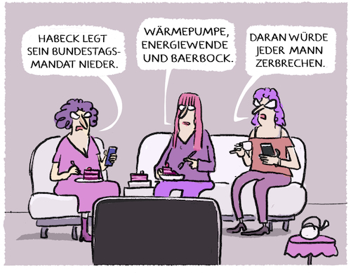 Cartoon: Habeck geht in die Forschung.... (medium) by markus-grolik tagged habeck,gruene,energiewende,ampel,baerbock,frauenquote,realos,habeck,gruene,energiewende,ampel,baerbock,frauenquote,realos