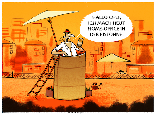 Cartoon: Hitzewelle... (medium) by markus-grolik tagged hitzewelle,hitzerekord,hitze,arbeitsleben,arbeit,buero,home,office,eistonne,deutschland,arbeiter,sommer,klimawandel,grossraumbuero,klimaanlage,hitzewelle,hitzerekord,hitze,arbeitsleben,arbeit,buero,home,office,eistonne,deutschland,arbeiter,sommer,klimawandel,grossraumbuero,klimaanlage