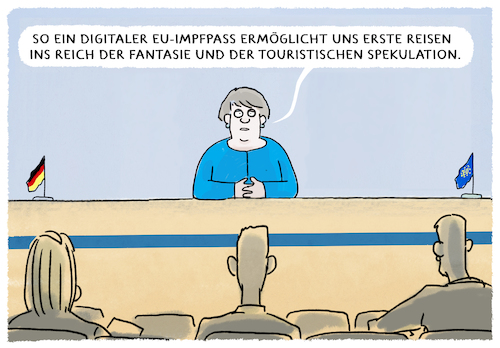 Cartoon: Impfpass (medium) by markus-grolik tagged digitaler,eu,impfpass,merkel,deutschland,europa,grenzen,infektionszahlen,mutationen,inzidenzen,tourismus,spekulationen,digitaler,eu,impfpass,merkel,deutschland,europa,grenzen,infektionszahlen,mutationen,inzidenzen,tourismus,spekulationen