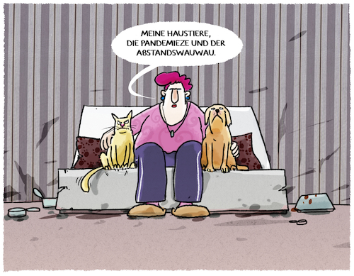 Cartoon: Indoorfight (medium) by markus-grolik tagged haustiere,pandemiemiezekatze,pandemieze,anstandswauwau,abstandswauwau,corona,haustiere,pandemiemiezekatze,pandemieze,anstandswauwau,abstandswauwau,corona