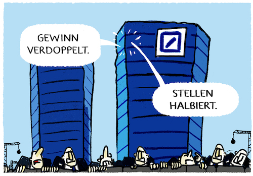 Jobabbau bei der Deutschen Bank