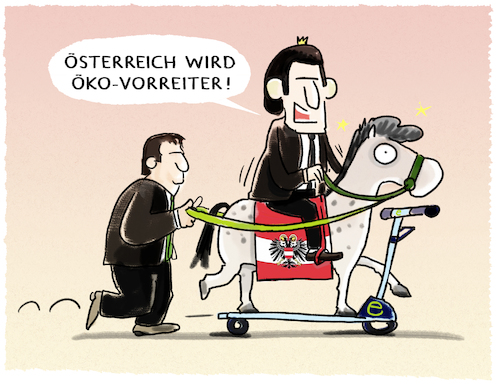 Cartoon: K und K (medium) by markus-grolik tagged österreich,gün,ökologie,sebastian,kurz,fpö,kogler,wien,europa,klimawandel,industrie,österreich,gün,ökologie,sebastian,kurz,fpö,kogler,wien,europa,klimawandel,industrie