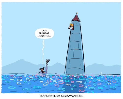 Cartoon: Klimakrise im Märchen (medium) by markus-grolik tagged klima,klimakrise,klimawandel,elfenbeinturm,fluechtlinge,europa,industrielaender,überschwemmung,krise,flut,rapunzel,märchen,prinzessin,turm,cop,klima,klimakrise,klimawandel,elfenbeinturm,fluechtlinge,europa,industrielaender,überschwemmung,krise,flut,rapunzel,märchen,prinzessin,turm,cop