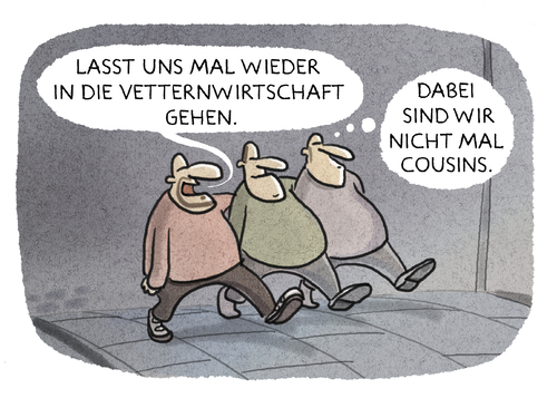 Cartoon: ...Kneipenseilschaft... (medium) by markus-grolik tagged männer,alkohol,trinken,gesellig,kneipen,bier,cousin,vetternwirtschaft,grolik,männer,alkohol,trinken,gesellig,kneipen,bier,cousin,vetternwirtschaft,grolik