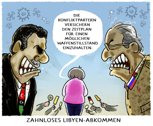 Cartoon: Konferenz.. (medium) by markus-grolik tagged libyen,frieden,waffenstillstand,putin,erdogan,tripolis,libyenkonferenz,krieg,haftar,öl,europa,merkel,libyen,frieden,waffenstillstand,putin,erdogan,tripolis,libyenkonferenz,krieg,haftar,öl,europa,merkel