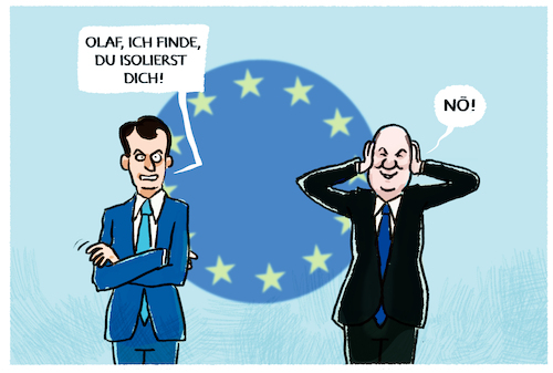 Krisengespann Macron und Scholz