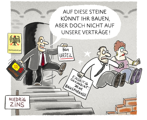 Cartoon: ...lästige Altverträge... (medium) by markus-grolik tagged bghbundesgerichtshof,ertragsdruck,sparkassen,schwäbisch,hall,wüstenrot,raiffeisen,bank,bankkunden,zins,niedrigzins,urteil,klage,bundesgerichtshof,lobby,bghbundesgerichtshof,ertragsdruck,sparkassen,schwäbisch,hall,wüstenrot,raiffeisen,bank,bankkunden,zins,niedrigzins,urteil,klage,bundesgerichtshof,lobby