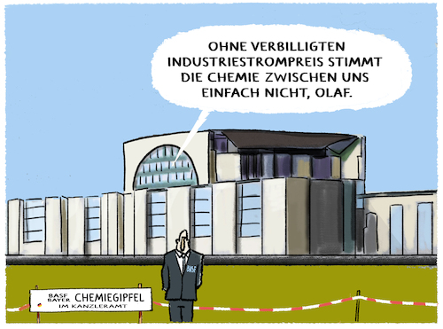 Cartoon: Lobby-Arbeit (medium) by markus-grolik tagged chemie,chemiegipfel,basf,bayer,fresenius,deutschland,industriestrompreis,kanzler,bundesregierung,lobbyarbeit,standort,wirtschaft,subventionen,chemie,chemiegipfel,basf,bayer,fresenius,deutschland,industriestrompreis,kanzler,bundesregierung,lobbyarbeit,standort,wirtschaft,subventionen