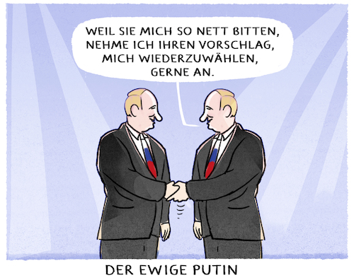 Cartoon: Lupenrein... (medium) by markus-grolik tagged putin,duma,wiederwahl,verfassungsänderung,russland,moskau,putin,duma,wiederwahl,verfassungsänderung,russland,moskau