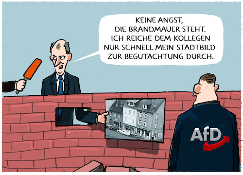 Merz an der Brandmauer... Merz an der Brandmauer...