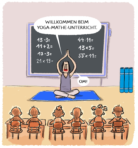 Namaste... By markus-grolik | Education & Tech Cartoon | TOONPOOL