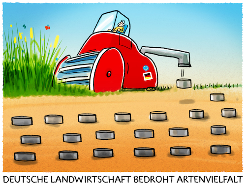 Cartoon: Nitratweltmeister.. (medium) by markus-grolik tagged natur,artensterben,landwirtschaft,monokultur,boden,europa,subventionen,großbetriebe,bauern,klöckner,insekten,artenvielfalt,biodivers,landbau,soja,mais,raps,natur,artensterben,landwirtschaft,monokultur,boden,europa,subventionen,großbetriebe,bauern,klöckner,insekten,artenvielfalt,biodivers,landbau,soja,mais,raps