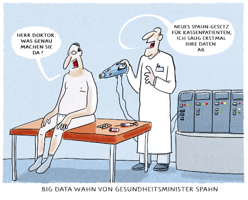 Cartoon: Krankenakt (medium) by markus-grolik tagged jens,spahn,cdu,groko,krankenakten,patientendaten,kassenpatienten,gesundheitssystem,big,data,medizin,forschung,pharma,patient,jens,spahn,cdu,groko,krankenakten,patientendaten,kassenpatienten,gesundheitssystem,big,data,medizin,forschung,pharma,patient