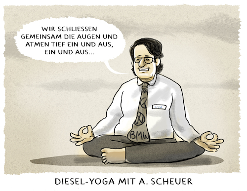 Cartoon: ...Om... (medium) by markus-grolik tagged scheuer,auto,diesel,dieselskandal,abgas,verkehrsminister,fahrverbote,fahrverbot,vw,audi,bmw,daimler,grenzwerte,kohlendioxid,umwelt,luft,verschmutzung,verkehrberlin,csu,cdu,groko,scheuer,auto,diesel,dieselskandal,abgas,verkehrsminister,fahrverbote,fahrverbot,vw,audi,bmw,daimler,grenzwerte,kohlendioxid,umwelt,luft,verschmutzung,verkehrberlin,csu,cdu,groko