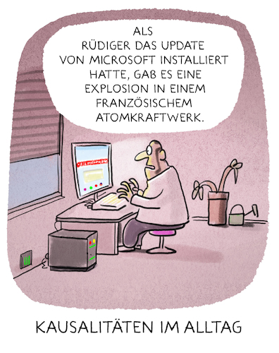 Cartoon: online (medium) by markus-grolik tagged live,ticker,eilmeldung,news,atomkraftwerk,atomunfall,deutschland,update,pc,internet,gleichzeitigkeit,welt,welterleben,user,software,vernetzt,vernetzung,explosion,alltag,live,ticker,eilmeldung,news,atomkraftwerk,atomunfall,deutschland,update,pc,internet,gleichzeitigkeit,welt,welterleben,user,software,vernetzt,vernetzung,explosion,alltag