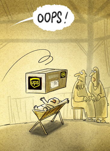 Cartoon: ...Paketdienste... (medium) by markus-grolik tagged pakte,lieferservice,logostik,weihnachten,winter,dhl,ups,hermes,geschenk,pakte,lieferservice,logostik,weihnachten,winter,dhl,ups,hermes,geschenk