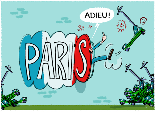 Paris verbietet E-Scooter Paris verbietet E-Scooter