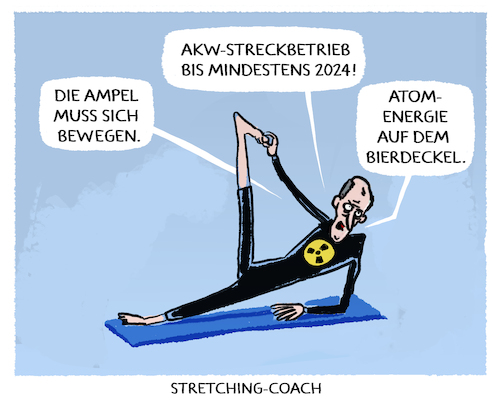 Cartoon: Powerstretching fuer AKWs... (medium) by markus-grolik tagged merz,soeder,streckbetriebatomstrom,akws,powerstretching,csu,cdu,union,akw,atomstrom,strom,streckbetrieb,laufzeitverlaengerung,energiekrise,ukraine,krieg,russland,gas,verstromung,ampel,sparen,merz,soeder,streckbetriebatomstrom,akws,powerstretching,csu,cdu,union,akw,atomstrom,strom,streckbetrieb,laufzeitverlaengerung,energiekrise,ukraine,krieg,russland,gas,verstromung,ampel,sparen