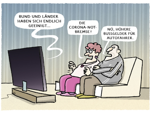 Cartoon: Prioritäten.. (medium) by markus-grolik tagged bund,länder,einigung,bussgelder,autofahrer,notbremse,corona,deutschland,prioritäten,bund,länder,einigung,bussgelder,autofahrer,notbremse,corona,deutschland,prioritäten