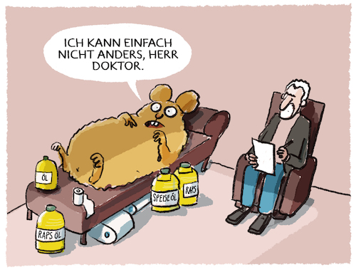 Cartoon: Psycho-Hamster (medium) by markus-grolik tagged hamstern,deutschland,prepper,discounter,grindelwald,oel,rapsoel,sonnenblumenoel,ukraine,krieg,russland,weizen,supermarkt,versorgungssicherheit,therapie,hamstern,deutschland,prepper,discounter,grindelwald,oel,rapsoel,sonnenblumenoel,ukraine,krieg,russland,weizen,supermarkt,versorgungssicherheit,therapie