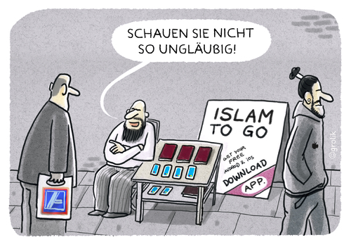 Cartoon: Religions Casting (medium) by markus-grolik tagged islam,koran,bibel,ungläubige,christen,clash,of,culture,religionenweltreligionen,weltreligion,allah,papst,katholisch,missionierung,islam,koran,bibel,ungläubige,christen,clash,of,culture,religionenweltreligionen,weltreligion,allah,papst,katholisch,missionierung