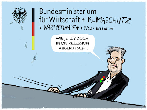 Cartoon: Rezession... (medium) by markus-grolik tagged habeck,wirtschaft,prognosen,iwf,energiekrise,deutschland,rezession,inflation,preise,gas,benzin,wirtschaftswachstum,habeck,wirtschaft,prognosen,iwf,energiekrise,deutschland,rezession,inflation,preise,gas,benzin,wirtschaftswachstum