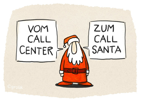 Cartoon: ..Saisonarbeit... (medium) by markus-grolik tagged claus,santa,center,call,nikolaus,weihnachten,job,arbeitsverhältnisse,arbeit,denglisch,englisch,anglizmen,grolik,cartoon,euro,weihnachten,nikolaus,call,center,santa,claus,anglizmen,englisch,denglisch,arbeit,arbeitsverhältnisse,job,euro,cartoon,grolik