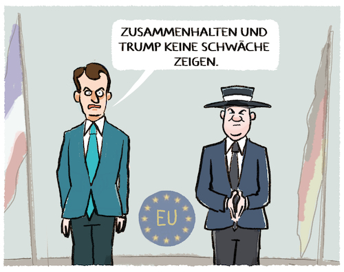 Scholz bei Macron... Scholz bei Macron...