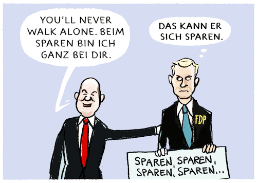 Scholz und Lindner walken... Scholz und Lindner walken...