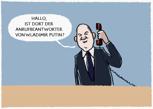 Scholz will Putin wieder anrufen Scholz will Putin wieder anrufen