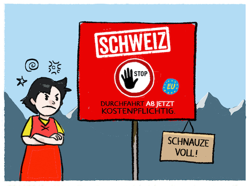 Schweizer Durchfahrtsgebühr
