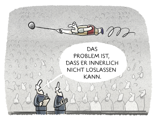 Cartoon: Siegermentalität (medium) by markus-grolik tagged ioc,olympia,spitzensportler,spitzensport,sieger,leistungssport,rio,training,grolik,ioc,olympia,spitzensportler,spitzensport,sieger,leistungssport,rio,training,grolik