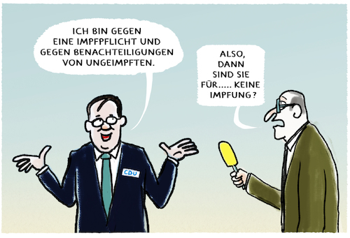 Cartoon: Sommerinterview... (medium) by markus-grolik tagged laschet,cdu,impfpflicht,interview,corona,herdenimmunitaet,impfung,saisonale,laschet,cdu,impfpflicht,interview,corona,herdenimmunitaet,impfung,saisonale