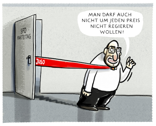 Cartoon: ...sondierungswillig... (medium) by markus-grolik tagged schulz,groko,kampfgeist,cdu,csu,merkel,berlin,sondieren,regierungsbildung,schulz,groko,kampfgeist,cdu,csu,merkel,berlin,sondieren,regierungsbildung