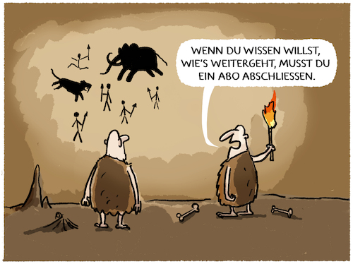 Cartoon: Steinzeit-Streaming.... (medium) by markus-grolik tagged steinzeit,streaming,netflix,höhle,zeichnung,malerie,abo,abofalle,abonnement,kapitalismus,monetarisierung,steinzeit,streaming,netflix,höhle,zeichnung,malerie,abo,abofalle,abonnement,kapitalismus,monetarisierung