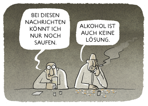 Cartoon: Stimmungsbild (medium) by markus-grolik tagged grolik,nikotin,alkohol,rauchen,politik,amok,saufen,weltlage,welt,anschläge,terror,nachrichten,nachrichtenlage,news,news,nachrichtenlage,nachrichten,terror,anschläge,welt,weltlage,saufen,amok,politik,rauchenalkohol,nikotin,grolik