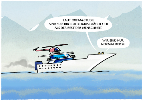 Cartoon: Superreiche (medium) by markus-grolik tagged superreiche,oxfam,klimaschaedlich,treibhausgas,co2,oligarchen,scheichs,soziale,schere,spaltung,gesellschaft,superreiche,oxfam,klimaschaedlich,treibhausgas,co2,oligarchen,scheichs,soziale,schere,spaltung,gesellschaft