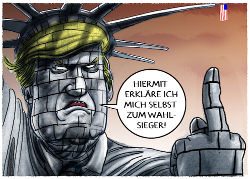 Cartoon: Trump (medium) by markus-grolik tagged trump,donald,demokratie,us,washington,präsident,usa,biden,trump,donald,demokratie,us,washington,präsident,usa,biden