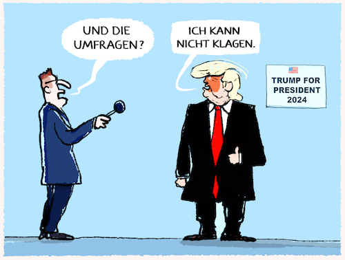 Trump liegt weiter vorn...