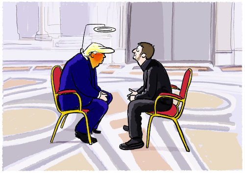 Trump mit Selenskyi im Petersdom