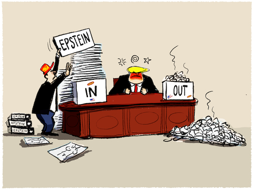 Cartoon: Trump und die Epstein Akten (medium) by markus-grolik tagged trump,maga,us,usa,justizministerium,pam,bondi,jeffrey,epstein,missbrauch,skandal,prostitution,maedchenhaendler,deep,state,verschwoerungstheorien,prostitutionsring,wahington,post,trump,maga,us,usa,justizministerium,pam,bondi,jeffrey,epstein,missbrauch,sex,skandal,prostitution,maedchenhaendler,deep,state,verschwoerungstheorien,prostitutionsring,wahington,post