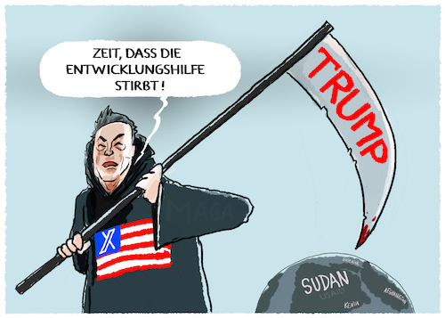 Trump und Musk stoppen USAID Trump und Musk stoppen USAID